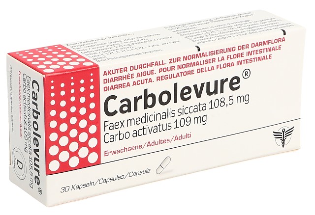 Carbolevure Kaps Erw Blist 30 Stk