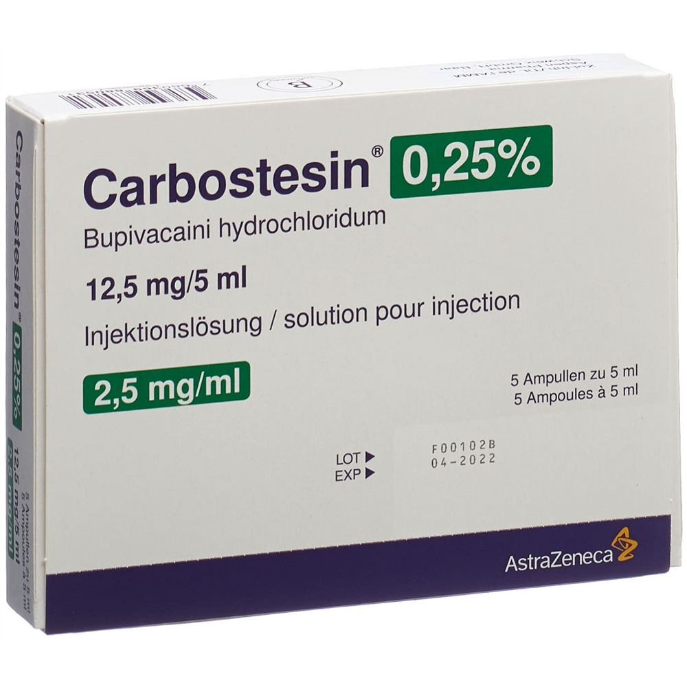 Carbostesin 0.25% 12.5 mg/5ml, Hauptbild