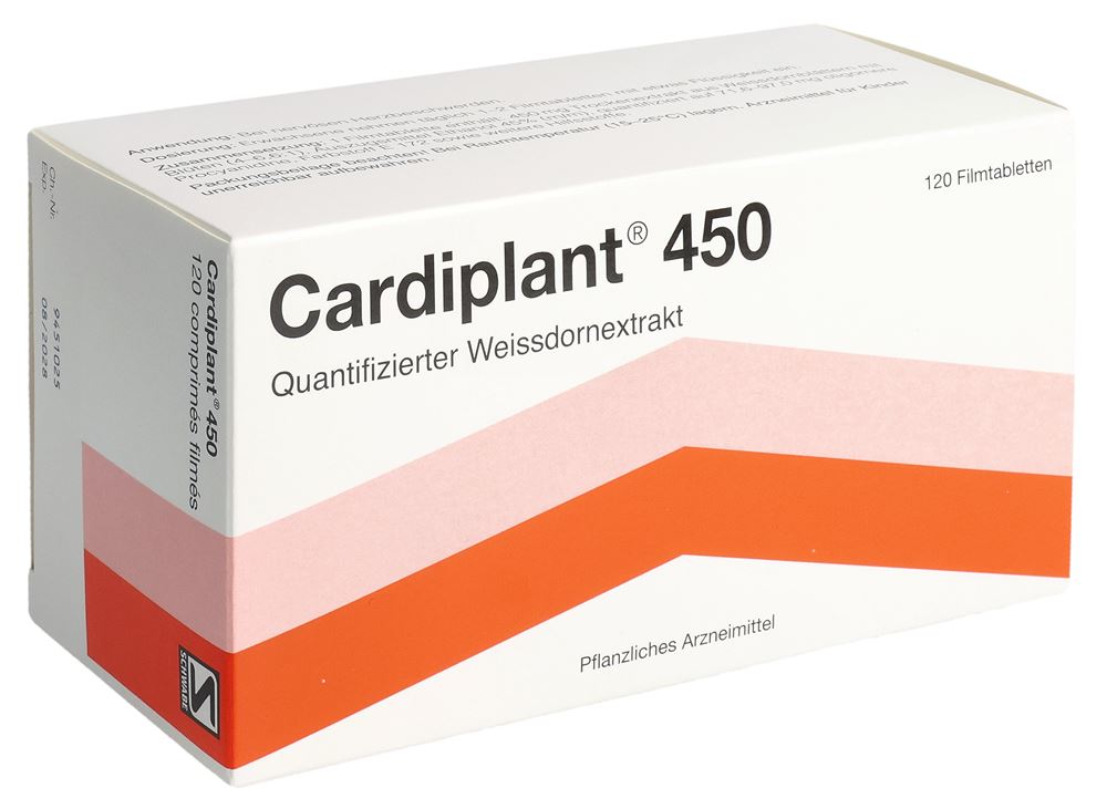 CARDIPLANT cpr pell 450 mg blist 120 pce, image principale