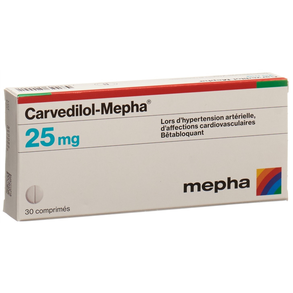 CARVEDILOL Mepha 25 mg, image 2 sur 2