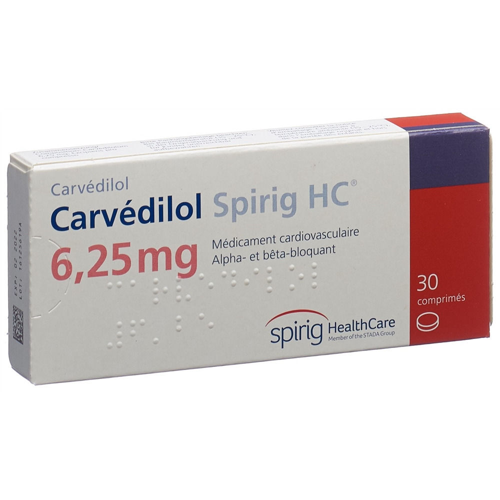 CARVEDILOL Spirig HC 6.25 mg, image 2 sur 2