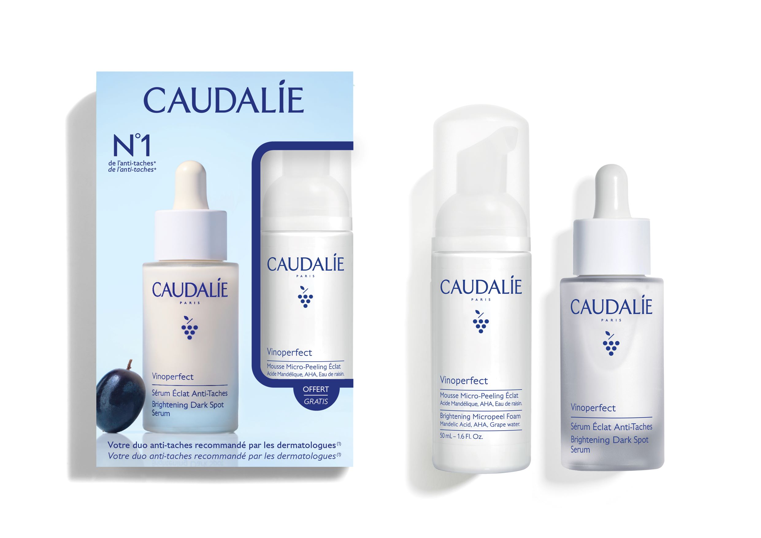 CAUDALIE Vinoperfect Serum and Foam Set