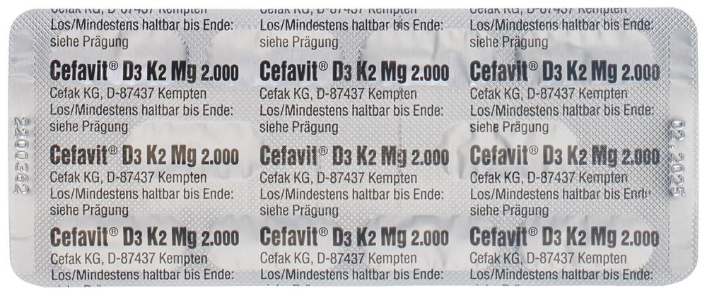 CEFAVIT D3 2000 K2 Mg, image 4 sur 5