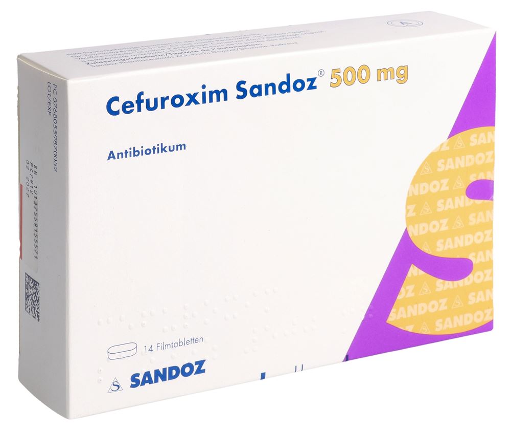 CEFUROXIME Sandoz 500 mg, Hauptbild