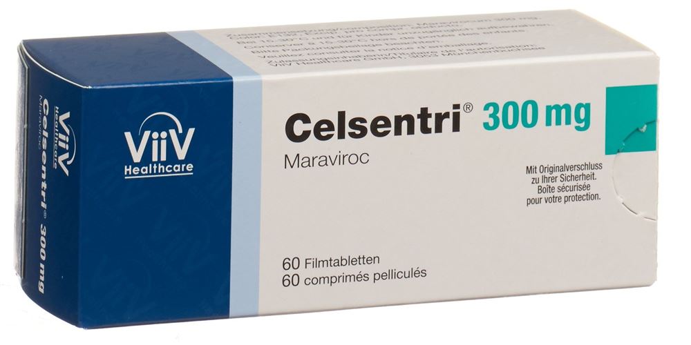 CELSENTRI cpr pell 300 mg blist 60 pce, image principale