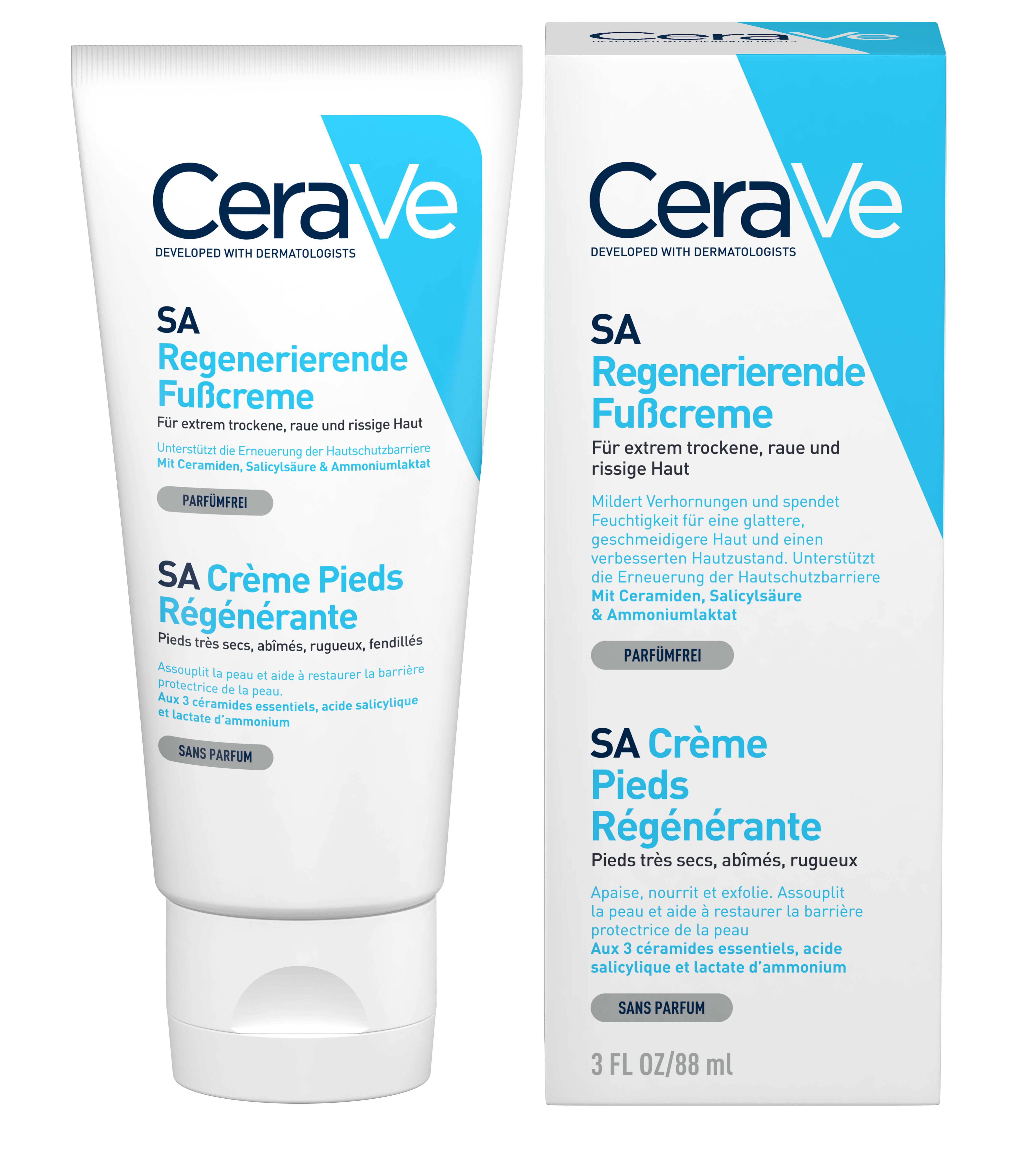 CERAVE Crème pieds régénérante, image principale