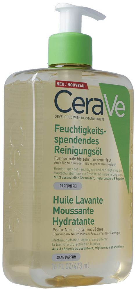 CERAVE Feuchtigkeitsspendendes schäumendes Reinigungsöl