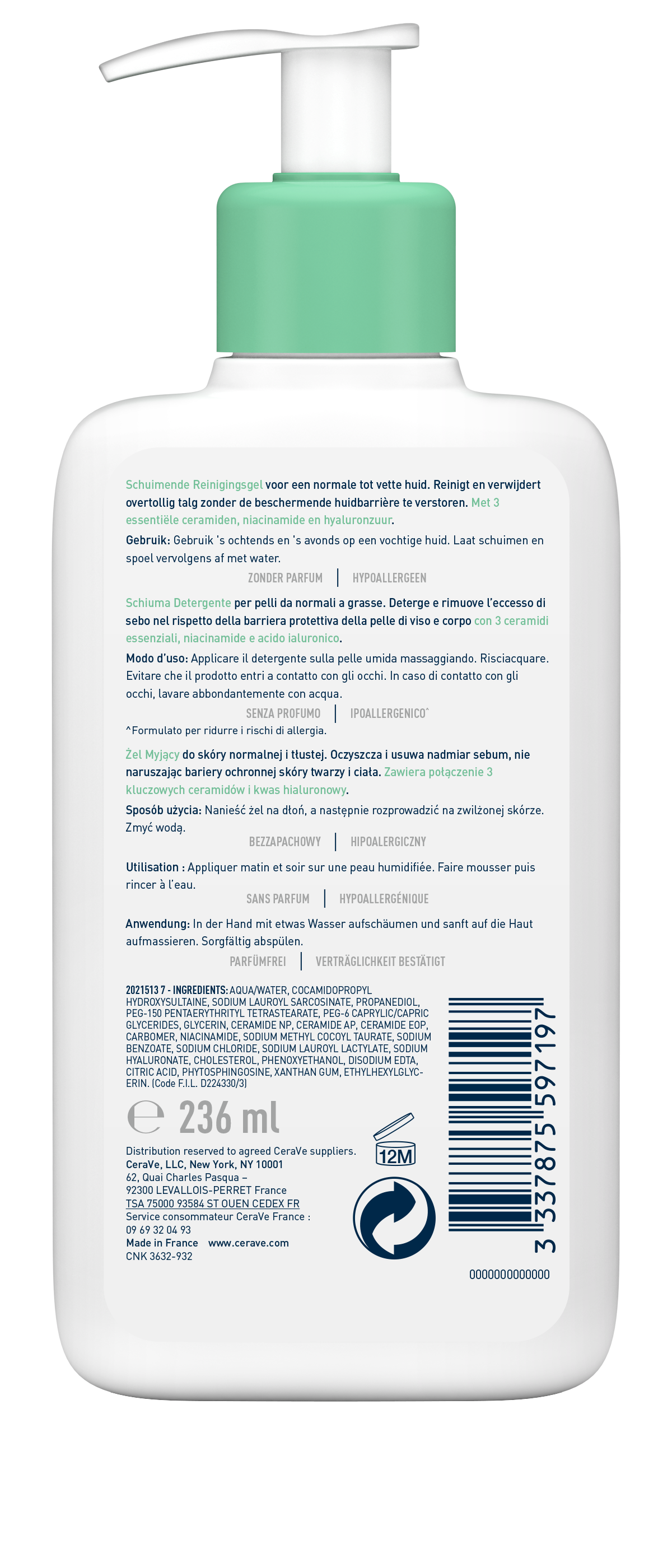 CERAVE Gel moussant, image 3 sur 3