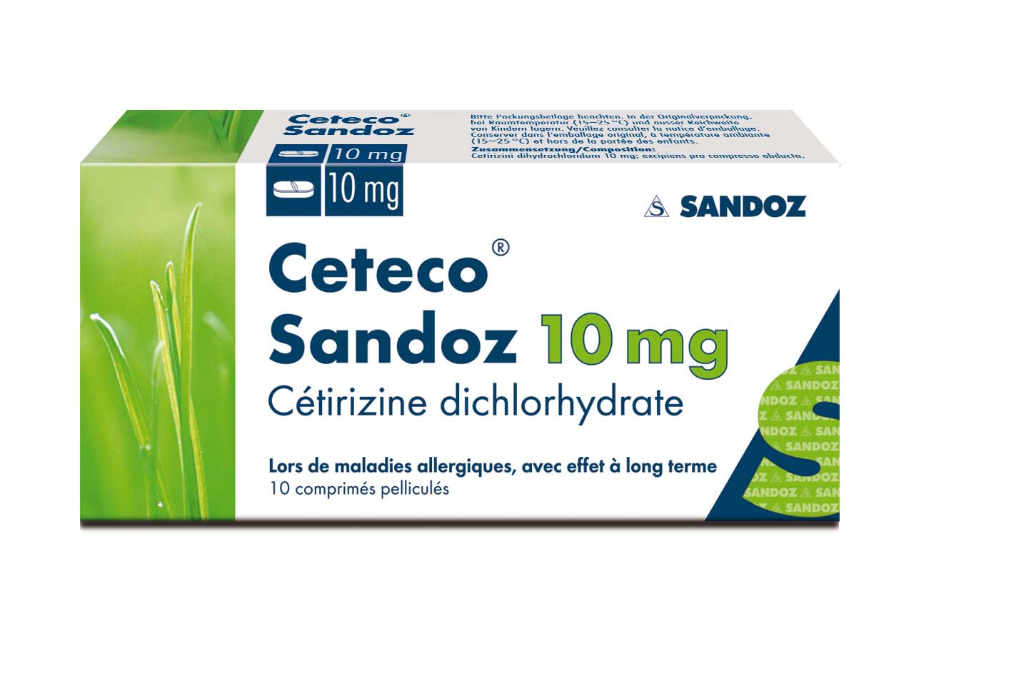 CETECO Sandoz 10 mg, Hauptbild