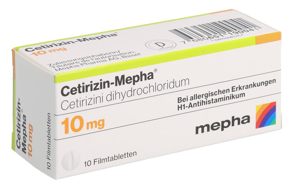 CETIRIZINE Mepha 10 mg