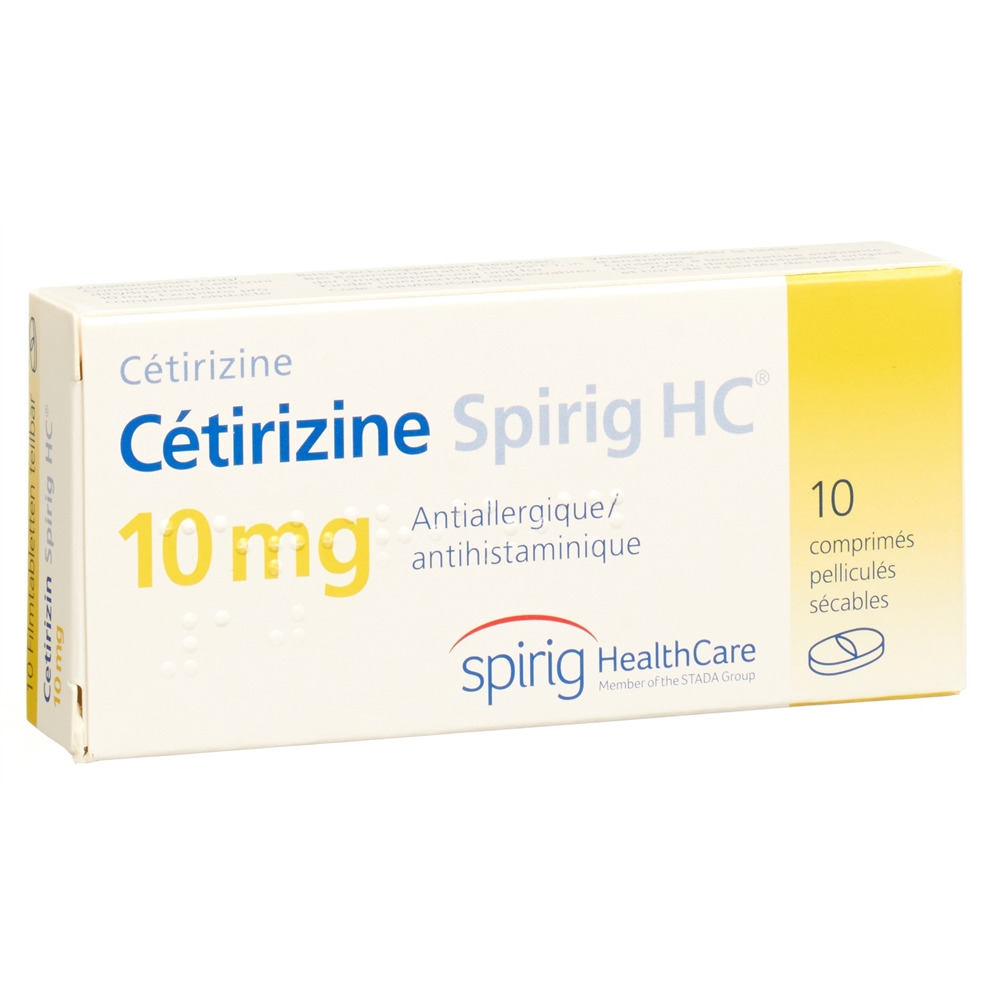 CETIRIZINE Spirig HC 10 mg, image 2 sur 2