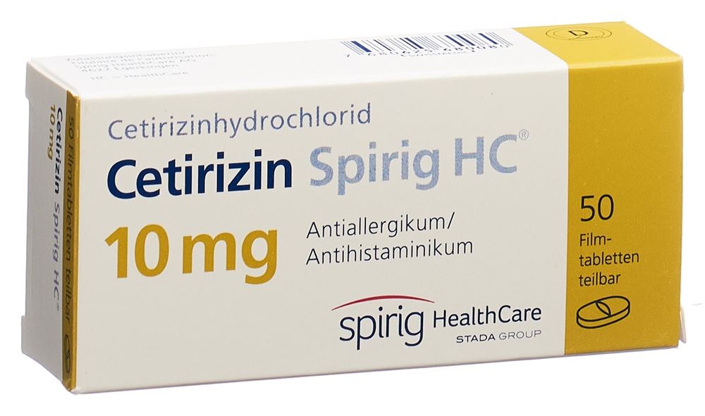 CETIRIZINE Spirig HC 10 mg, image principale