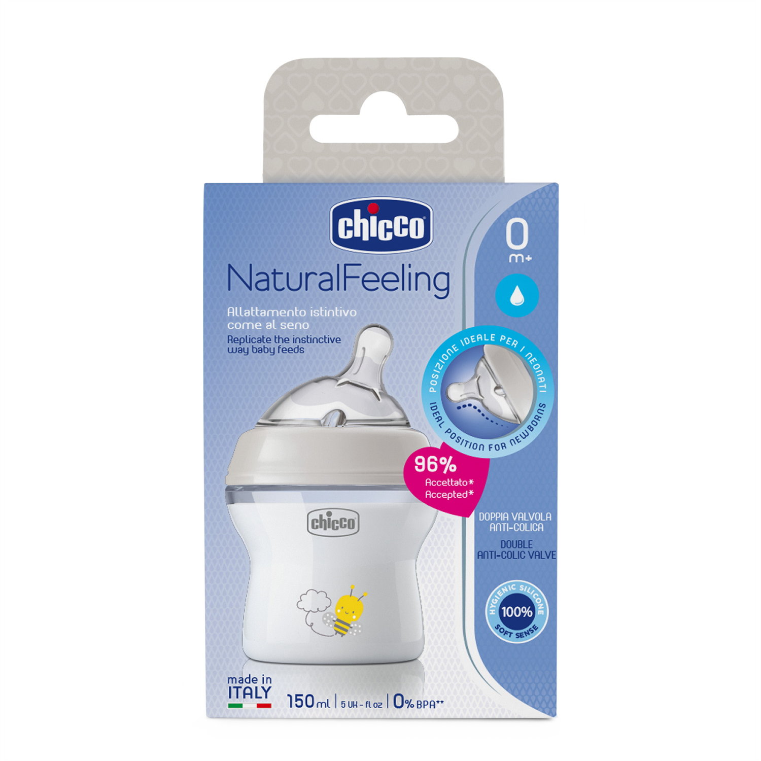 CHICCO biberon NATURAL FEELING PP