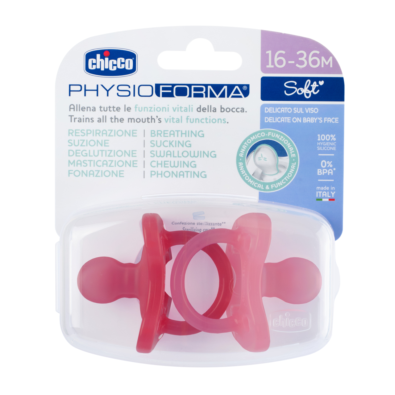 CHICCO Physiologischer Beruhigungssauger PHYSIOFORMA SOFT, Hauptbild
