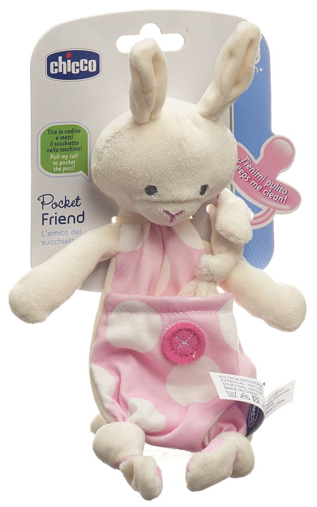 CHICCO POCKET FRIENDS attache-sucette, image principale
