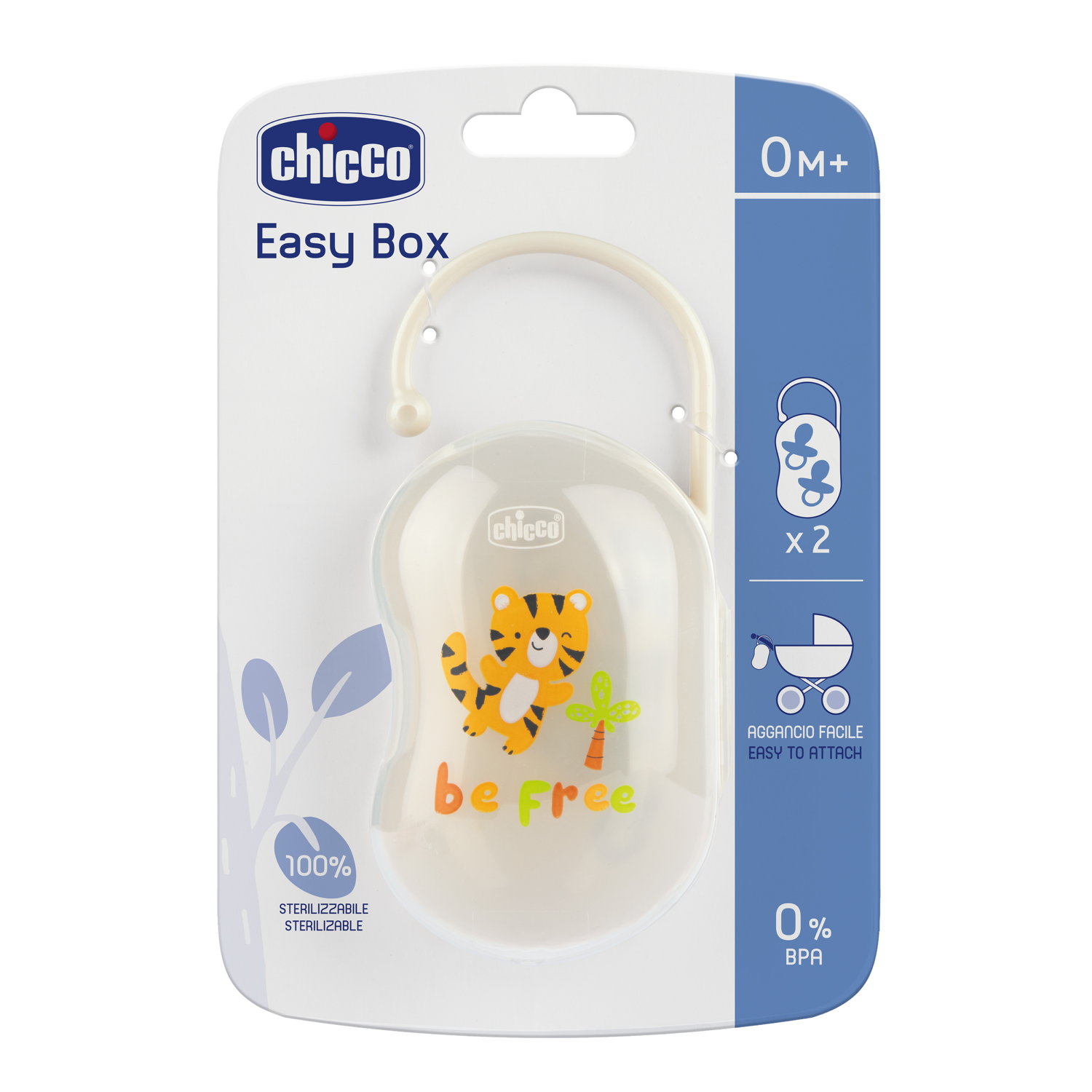 CHICCO porte-sucettes pour 2 sucettes, image principale