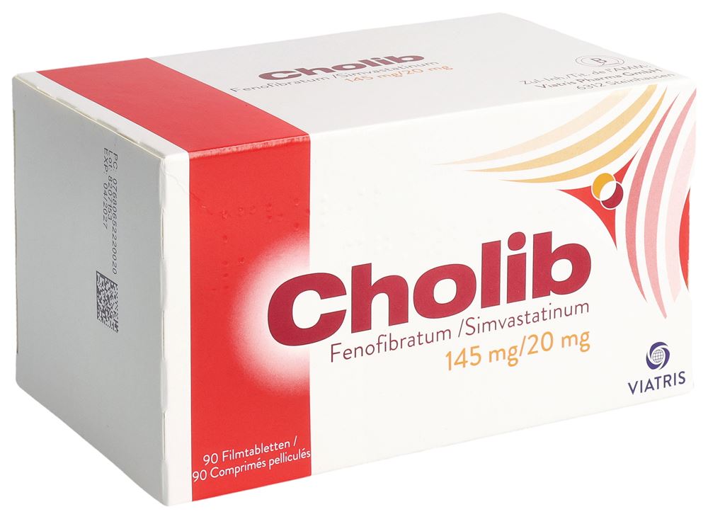 CHOLIB Filmtabl 145mg/20mg Blist 90 Stk, Hauptbild CHOLIB Filmtabl 145mg/20mg Blist 90 Stk, Hauptbild