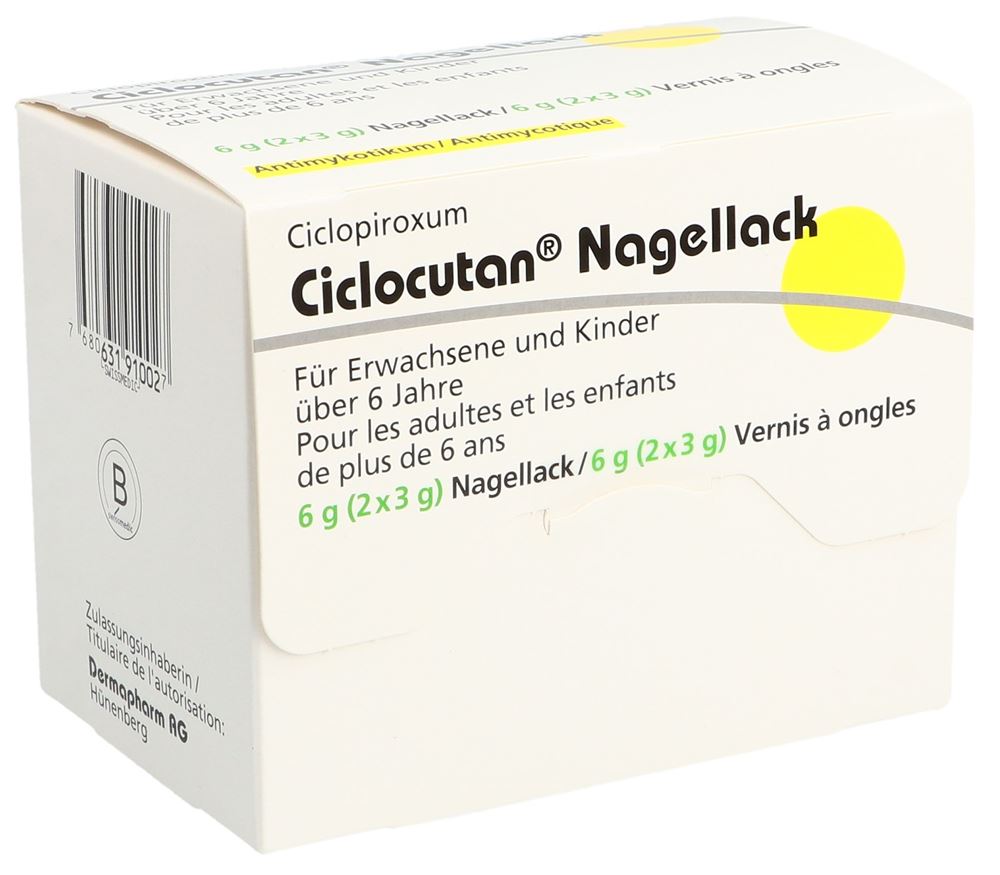CICLOCUTAN Nagellack 80 mg/g, Hauptbild