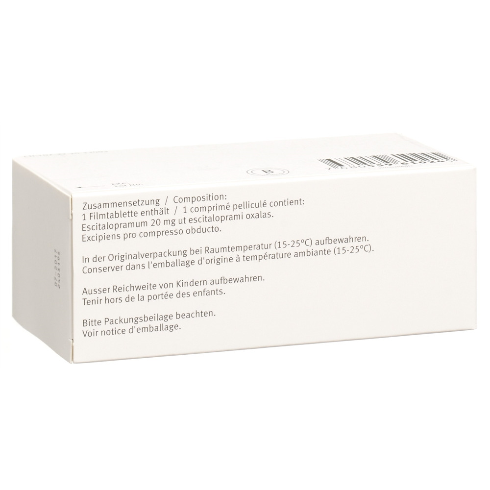 CIPRALEX cpr pell 20 mg blist 98 pce, image 2 sur 2