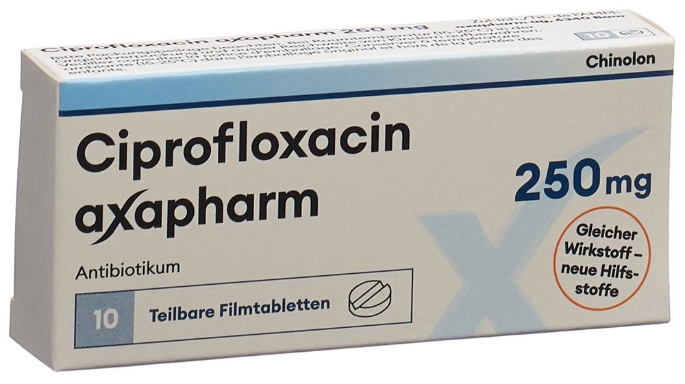 CIPROFLOXACINE axapharm 250 mg, Hauptbild