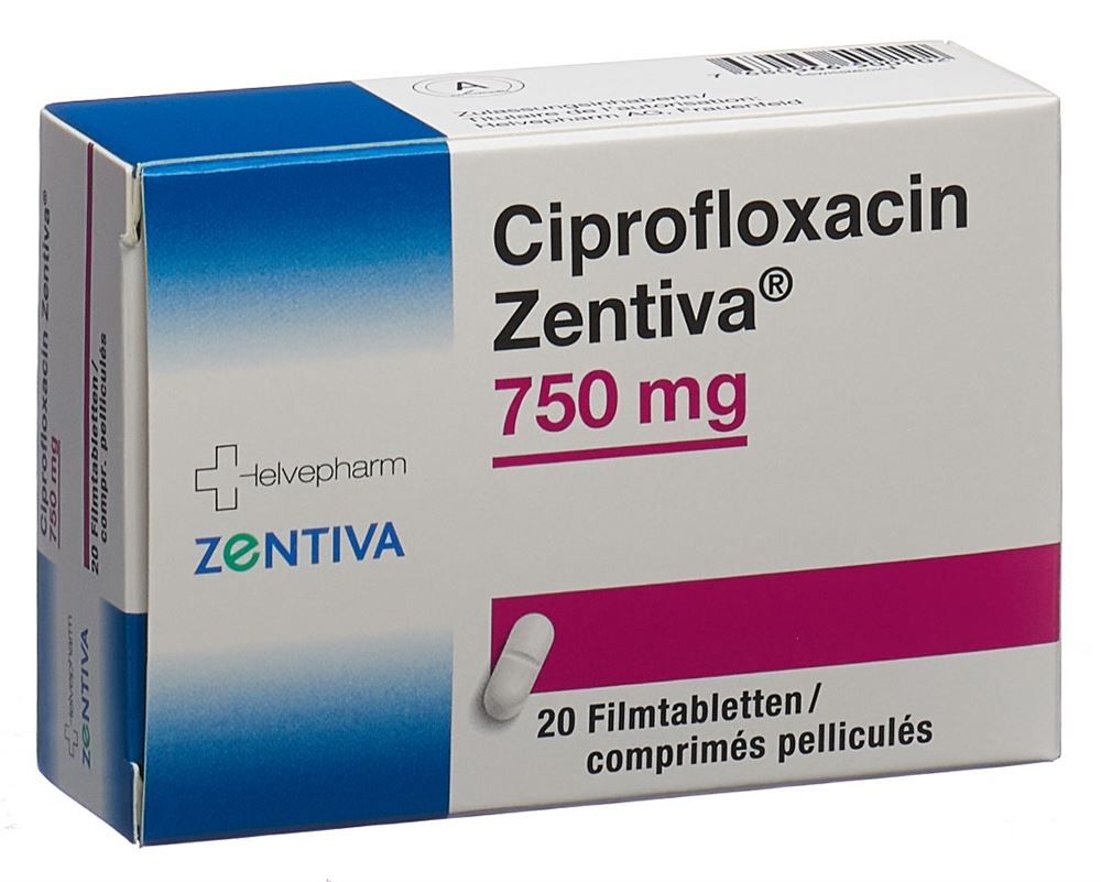 CIPROFLOXACINE Zentiva 750 mg, Hauptbild