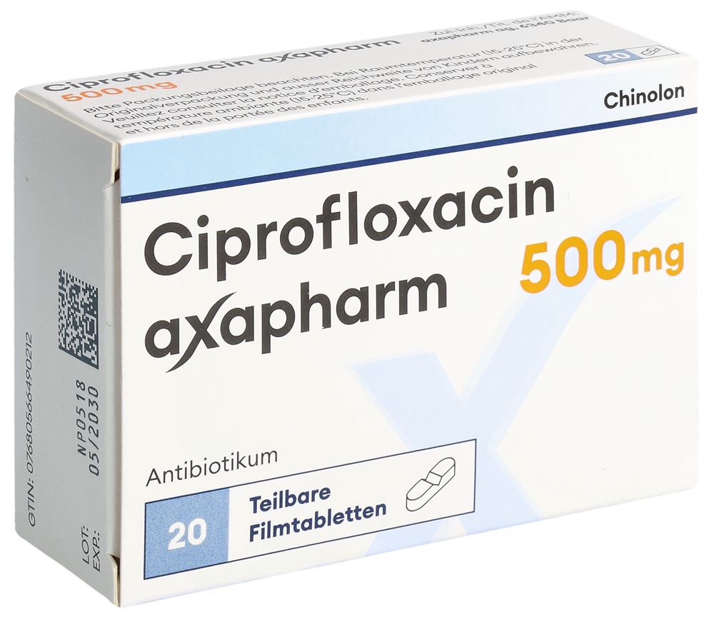 CIPROFLOXACINE axapharm 500 mg
