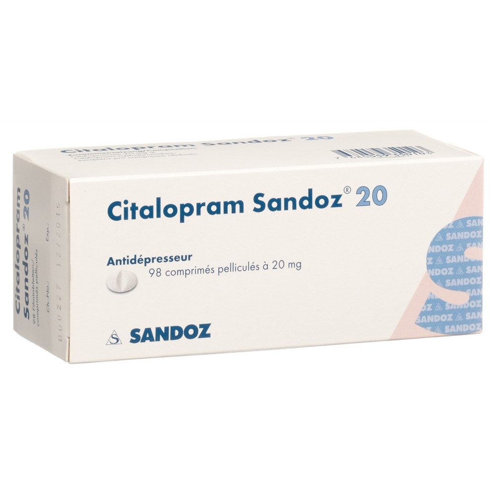 CITALOPRAM Sandoz 20 mg, image 2 sur 2