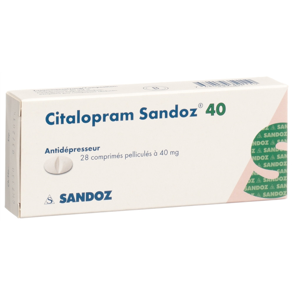 CITALOPRAM Sandoz 40 mg, image 2 sur 2