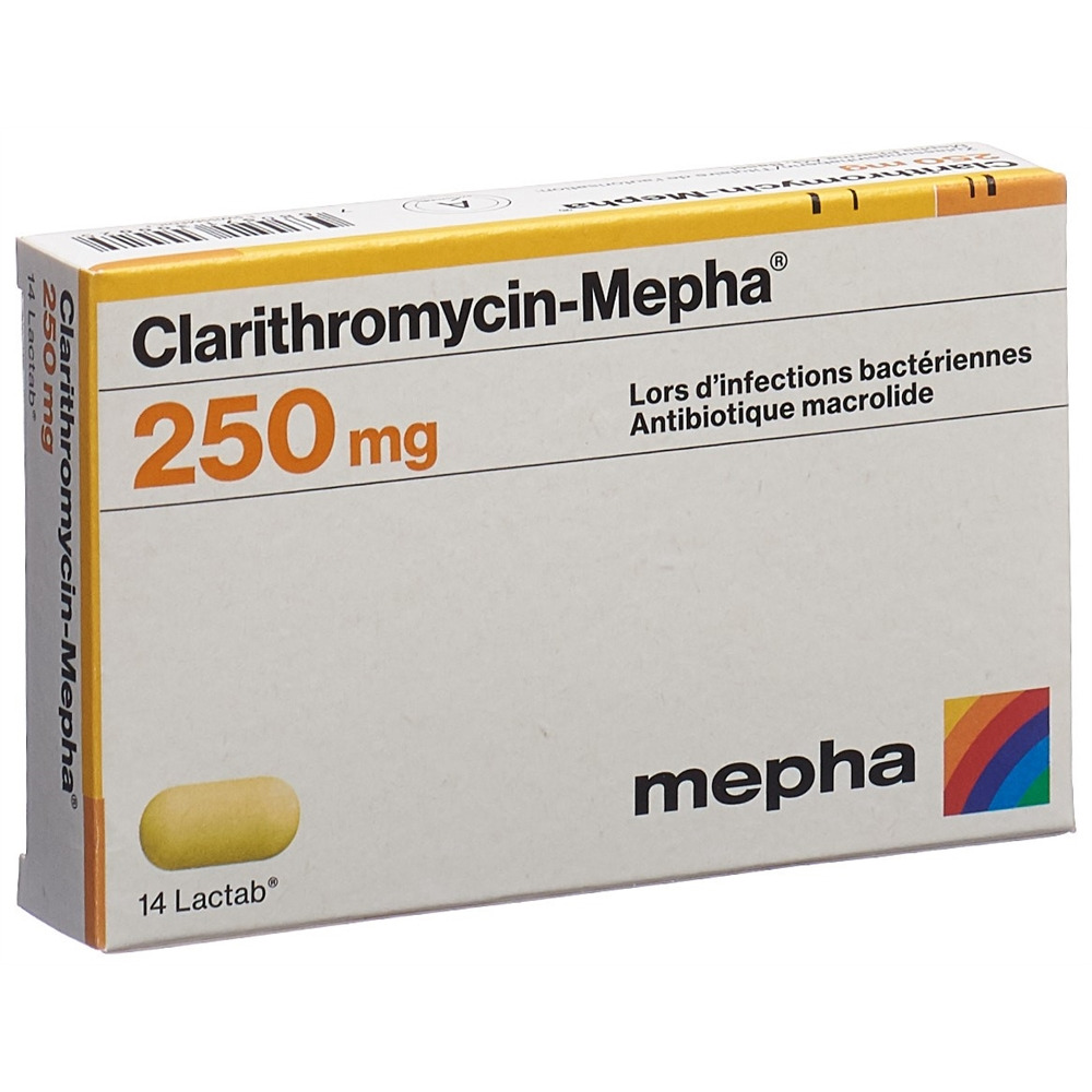 CLARITHROMYCINE Mepha 250 mg, image 2 sur 2