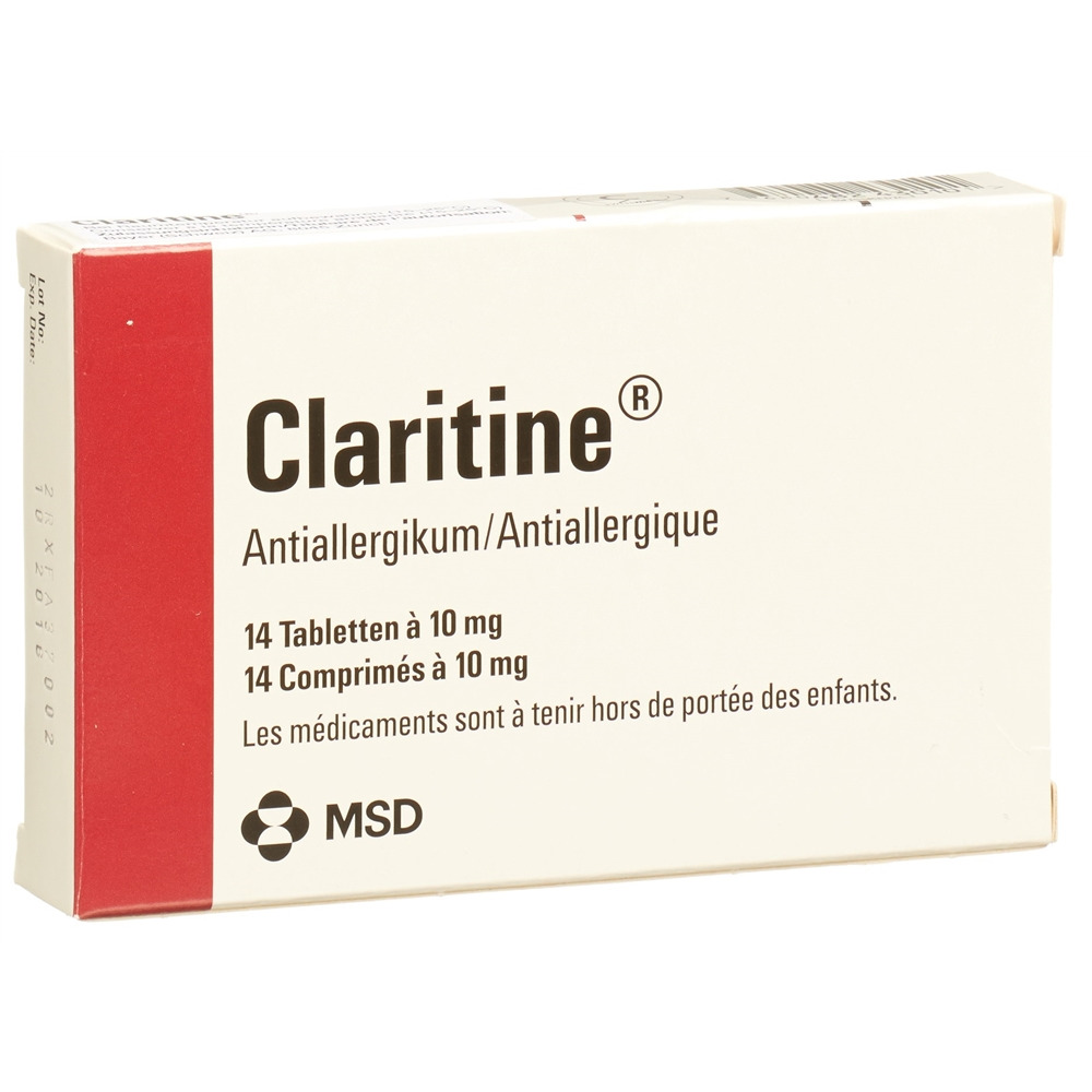 CLARITINE cpr 10 mg blist 14 pce, image 2 sur 2