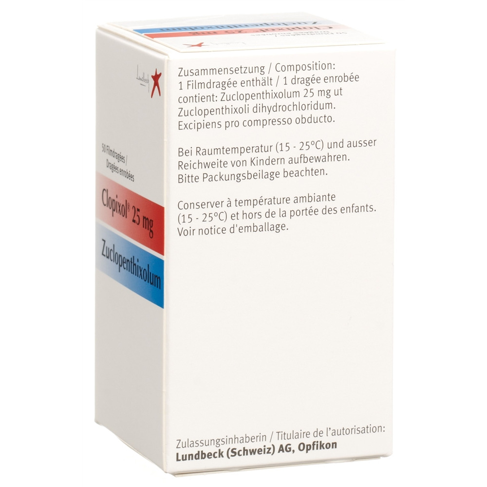 CLOPIXOL cpr pell 25 mg bte 50 pce, image 2 sur 2