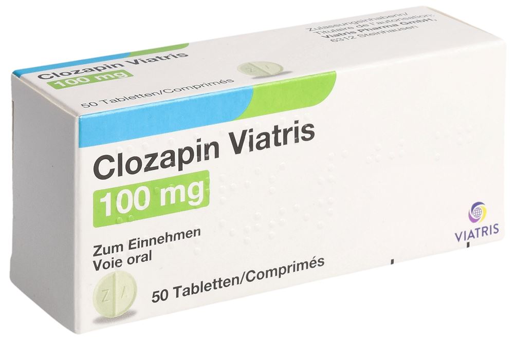 CLOZAPINE Viatris 100 mg, Hauptbild