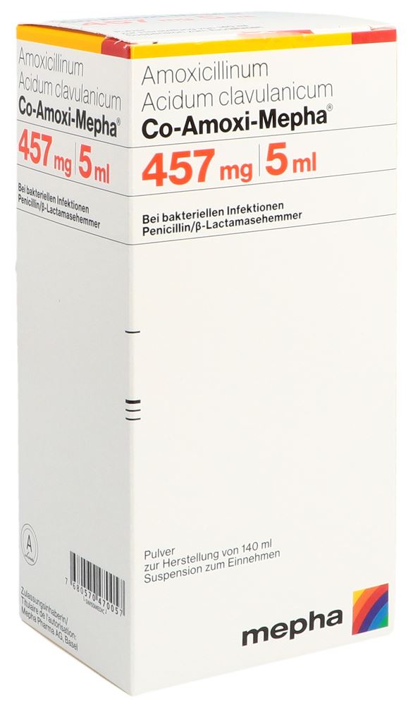 CO AMOXI Mepha 457 mg, Hauptbild