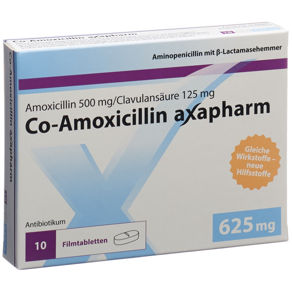 CO AMOXICILLINE axapharm 625 mg