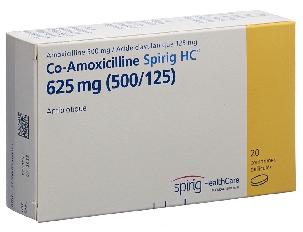 CO AMOXICILLINE Spirig HC 625 mg, image 2 sur 2