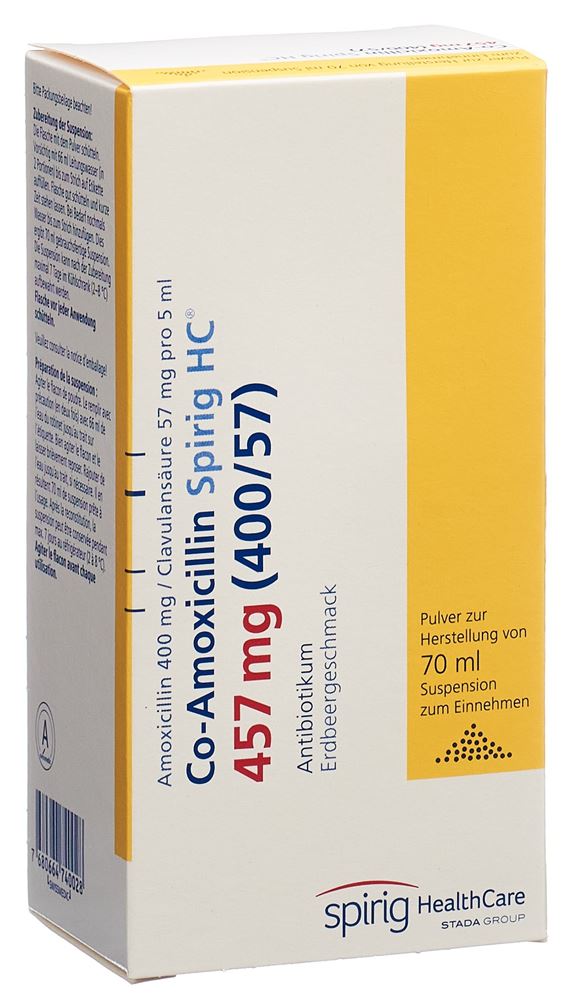 CO AMOXICILLINE Spirig HC 457 mg, image principale