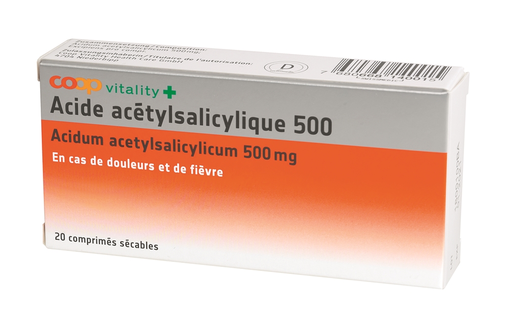 Coop Vitality Acetylsalicylsäure 500 mg, Bild 2 von 2