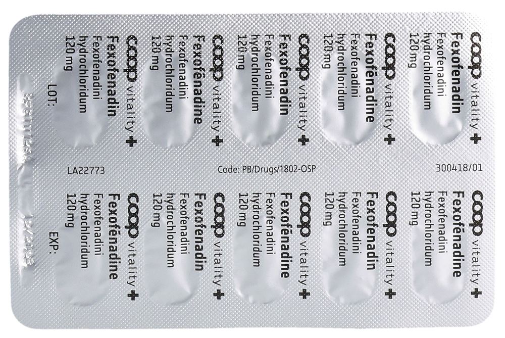 Coop Vitality Fexofenadin 120 mg, Bild 2 von 5