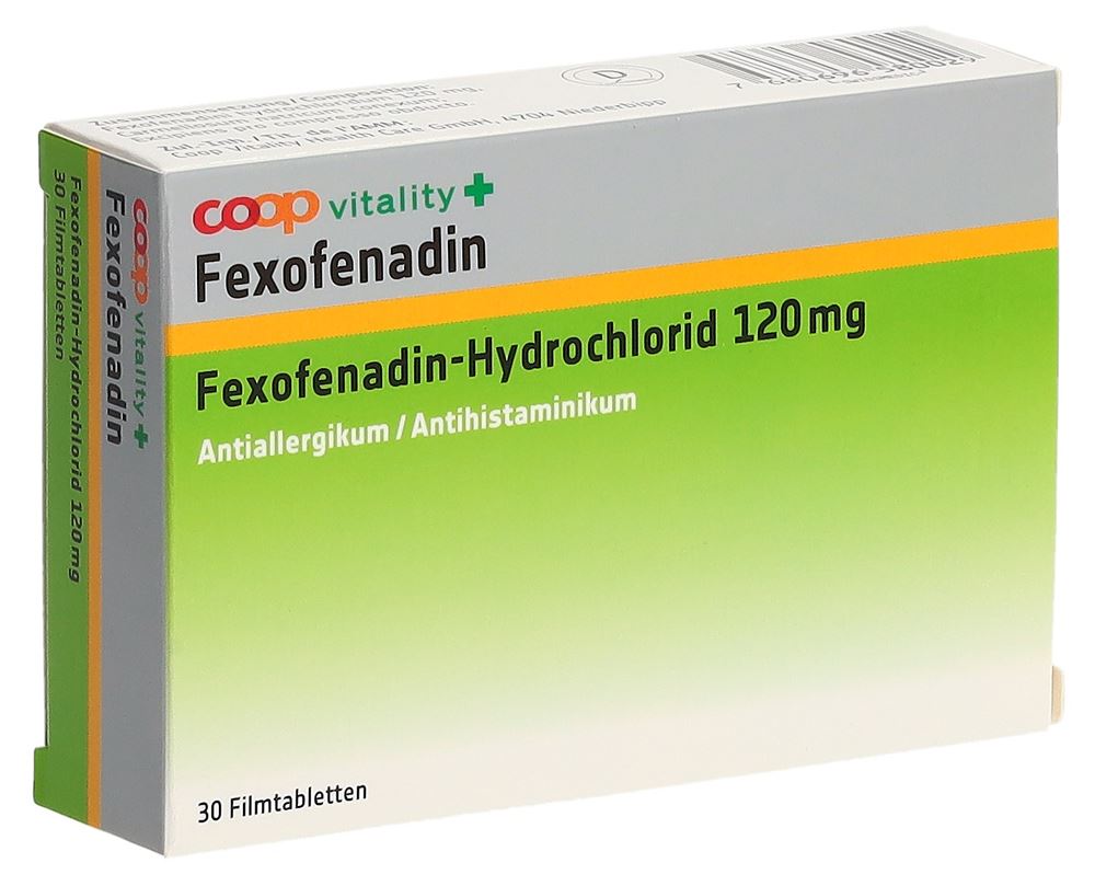 Coop Vitality Fexofénadine 120 mg, image principale