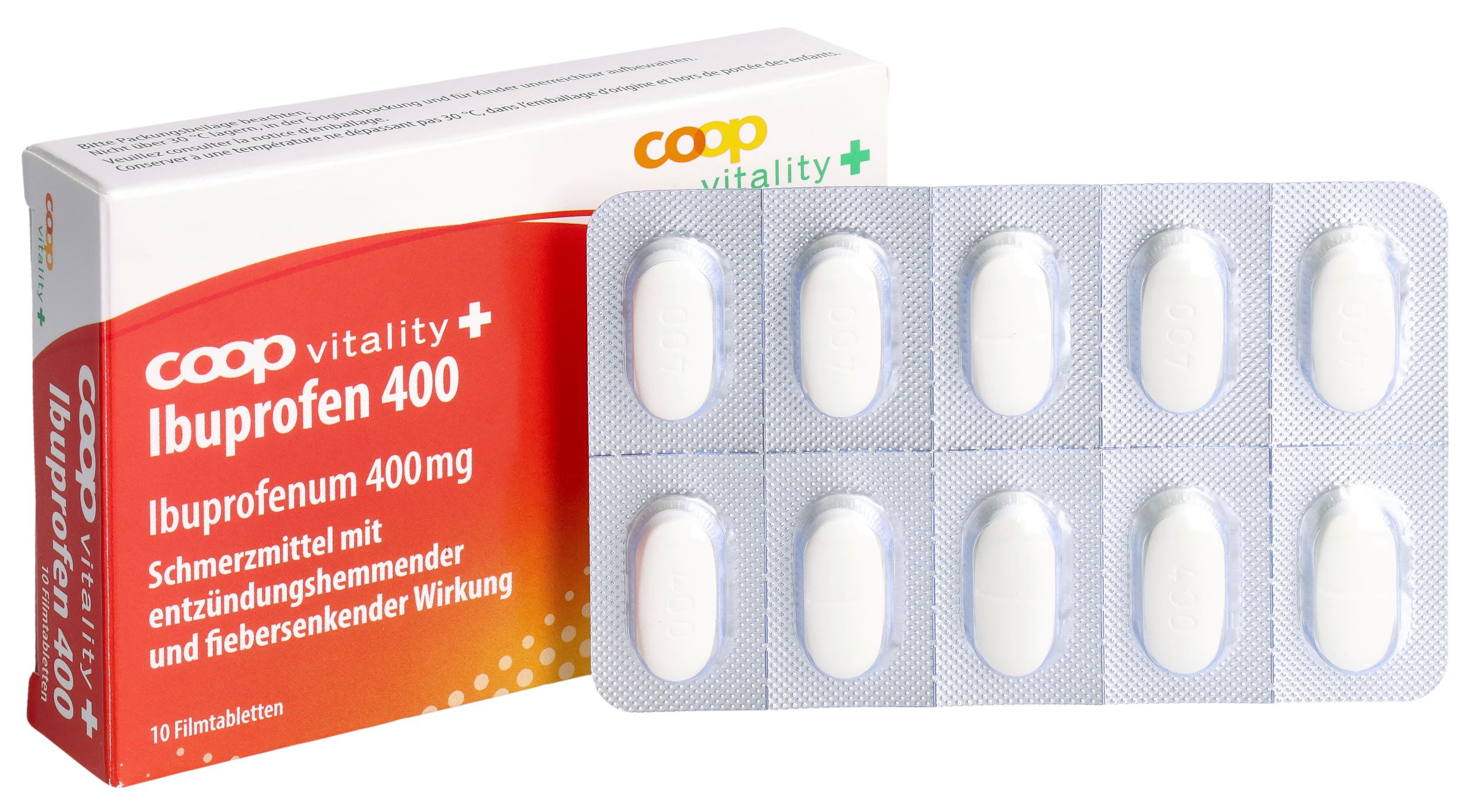 Coop Vitality Ibuprofen 400 mg, Bild 2 von 3
