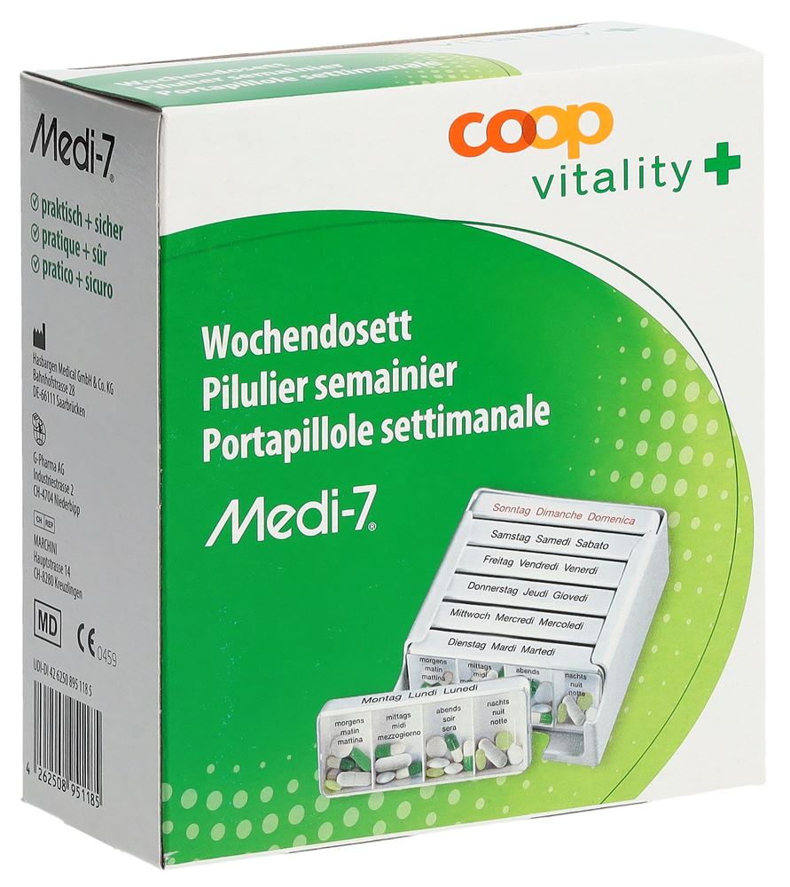 Coop Vitality Medi-7 pilulier semainier