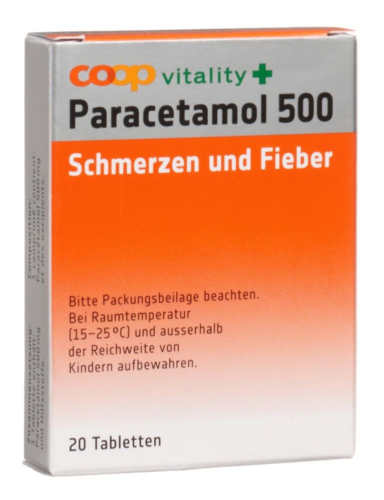Coop Vitality Paracetamol 500 mg, Hauptbild