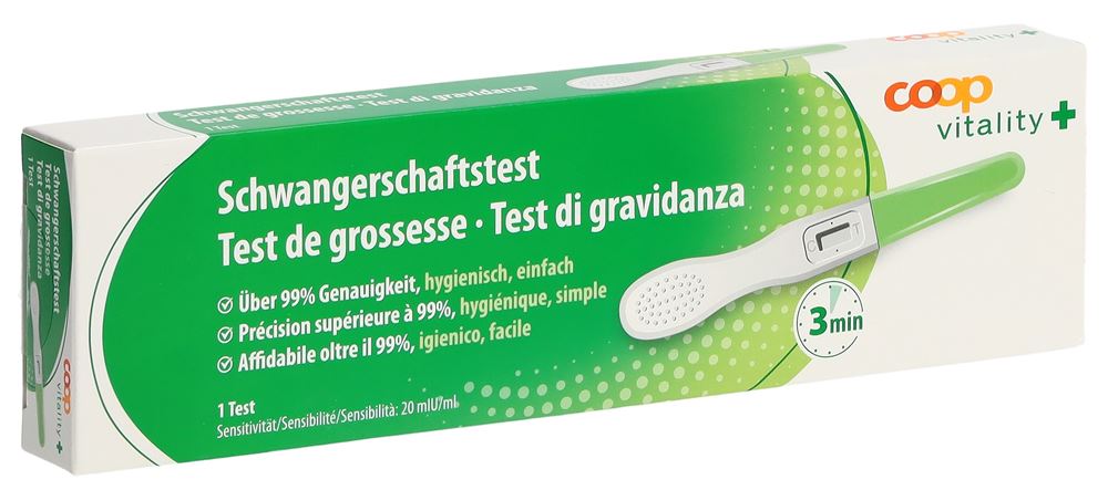 Coop Vitality Schwangerschaftstest