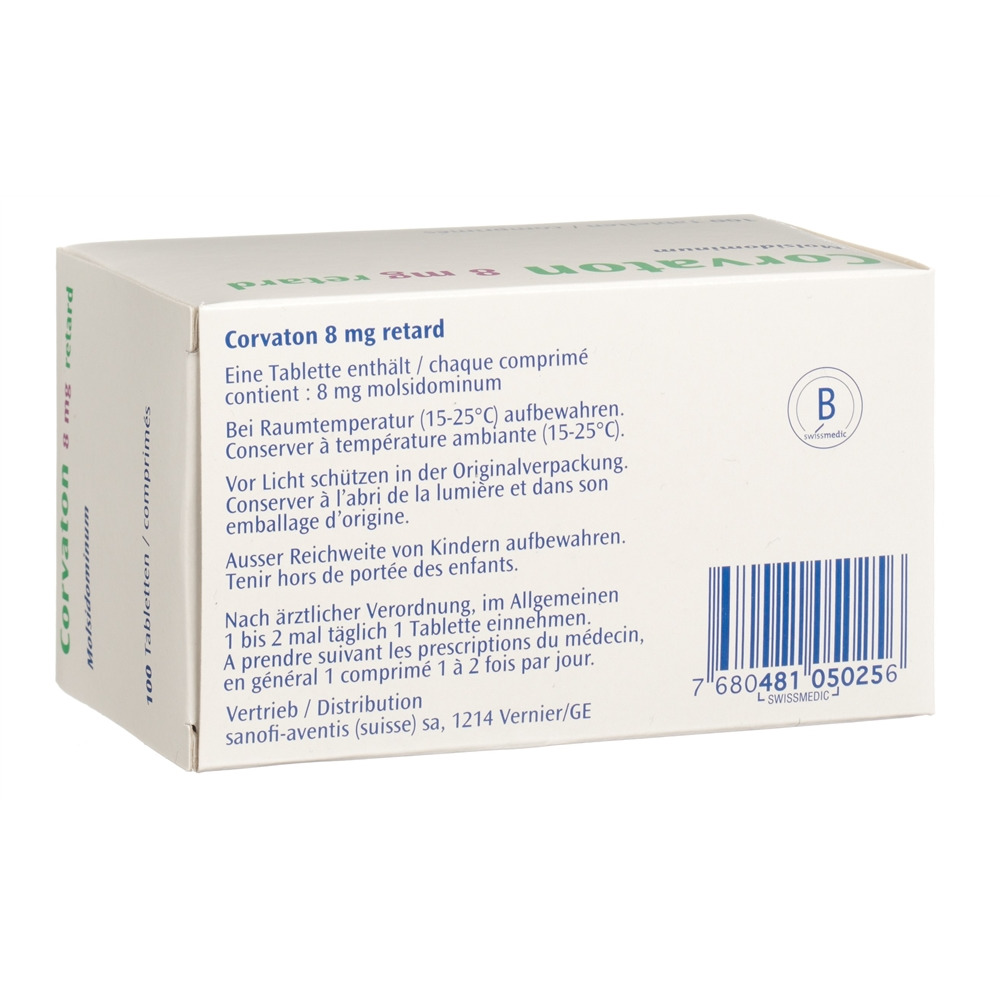 CORVATON retard 8 mg, Bild 2 von 2