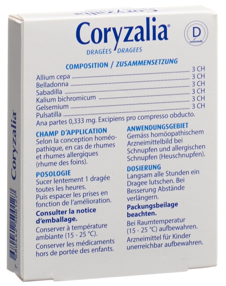 CORYZALIA Boiron, Bild 4 von 4