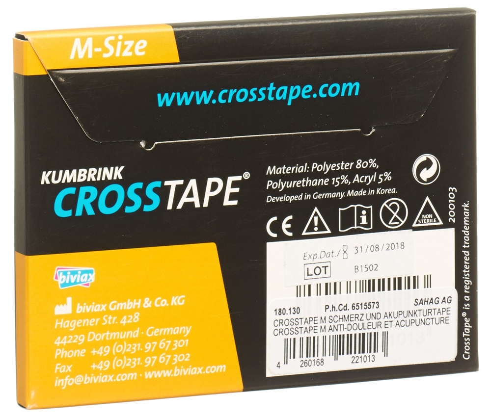 CROSSTAPE Schmerz- Akupunkturtape, Bild 2 von 2