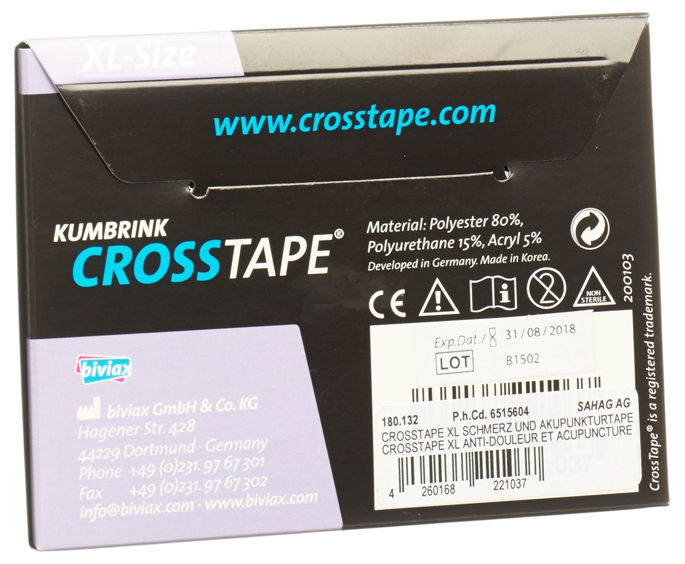 CROSSTAPE Schmerz- Akupunkturtape, Bild 2 von 2