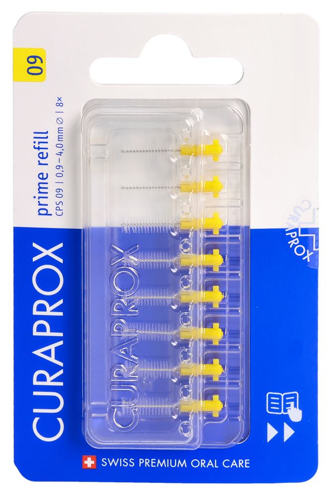 CURAPROX CPS 09 prime refill brossette interdentaire jaune