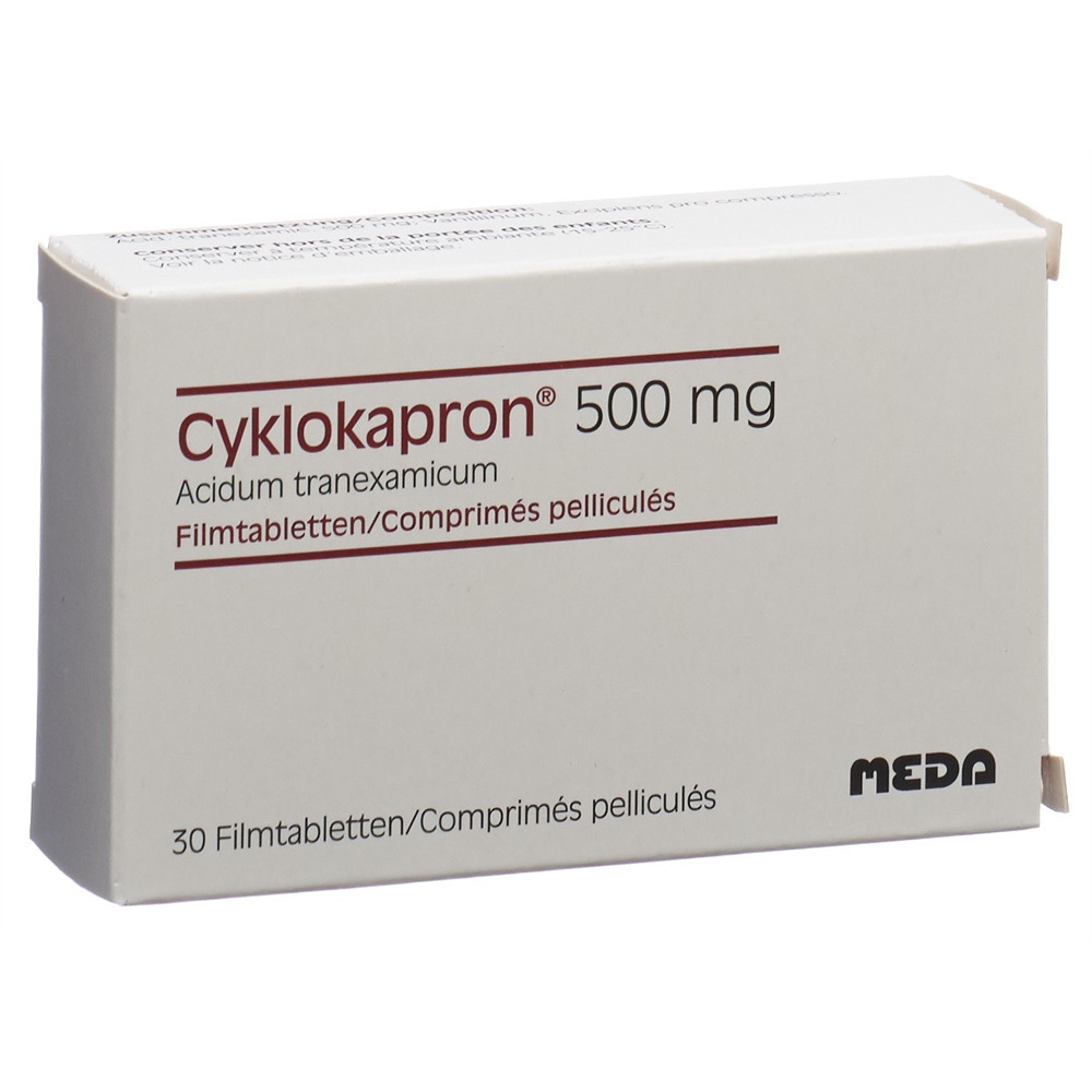 CYKLOKAPRON cpr pell 500 mg blist 30 pce, image principale