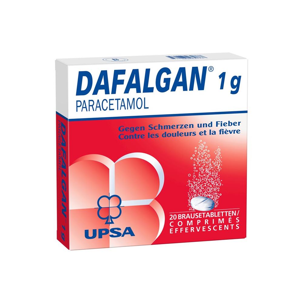 DAFALGAN Brausetabl 1 g Blist 20 Stk, Hauptbild